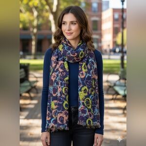 NWT Bindya Coloful Scarf